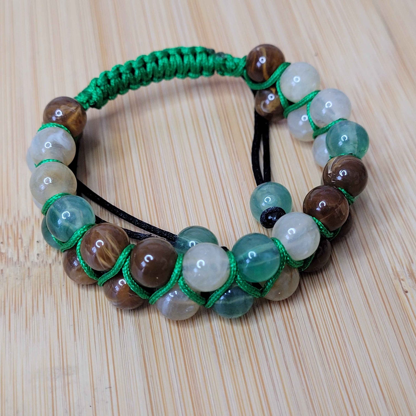 Link Adjustable Bead Bracelet