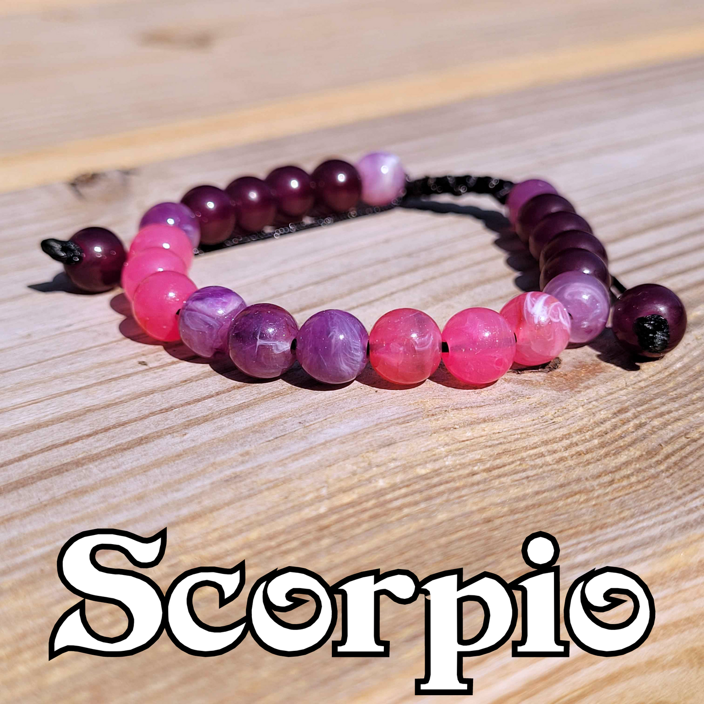 Scorpio Adjustable Bead Bracelet