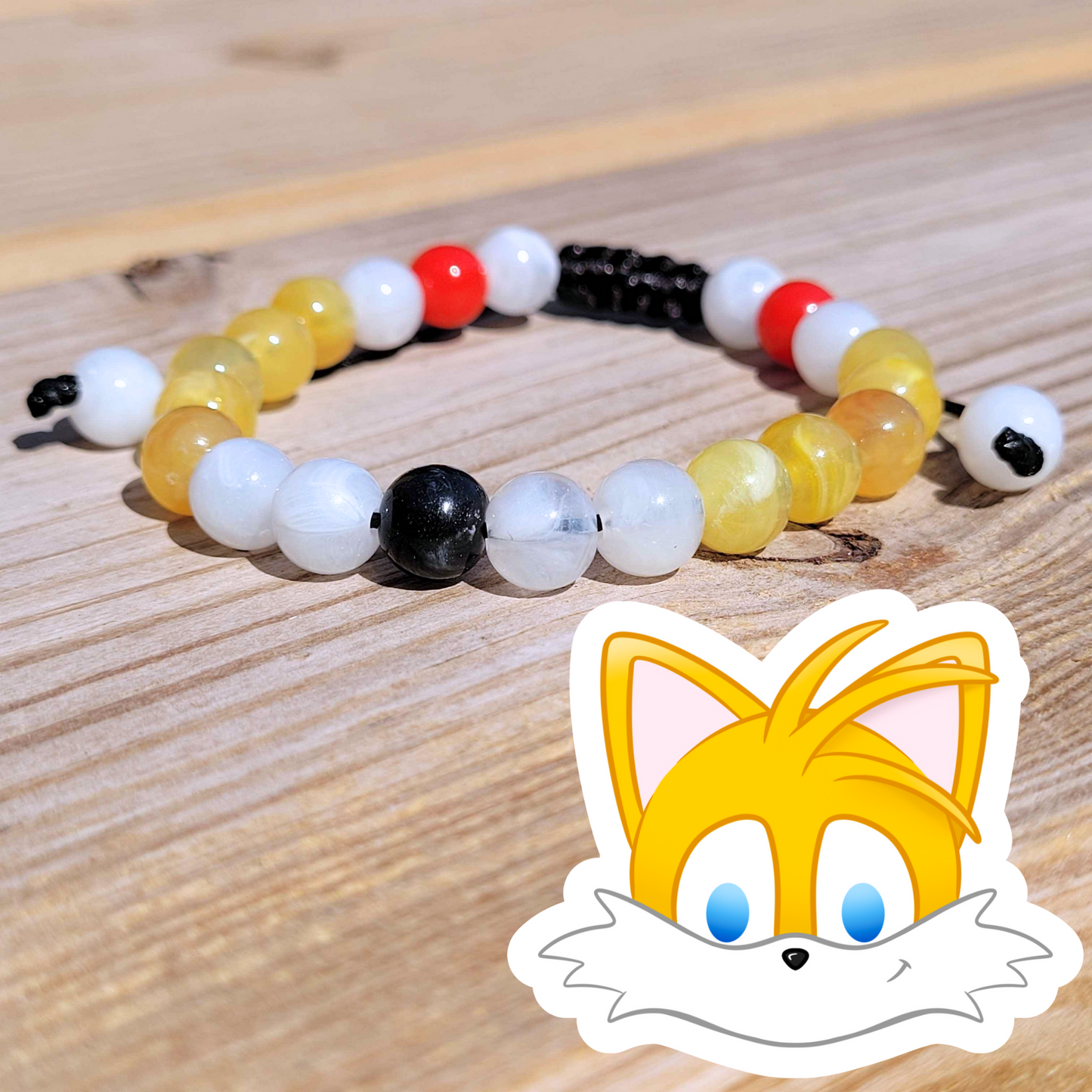 Tails Adjustable Bead Bracelet