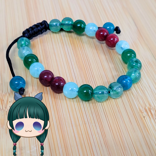 Maomao Adjustable Bead Bracelet